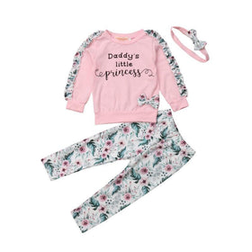 "Daddy's Little Princess" Set - Peach and Pumpkins