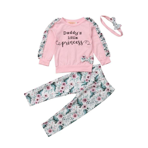 "Daddy's Little Princess" Set - Peach and Pumpkins