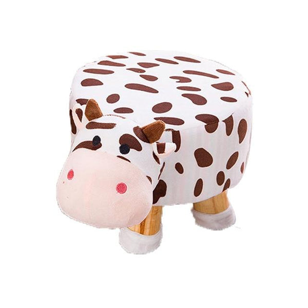 Wooden Animal Farm Stools - Peach and Pumpkins